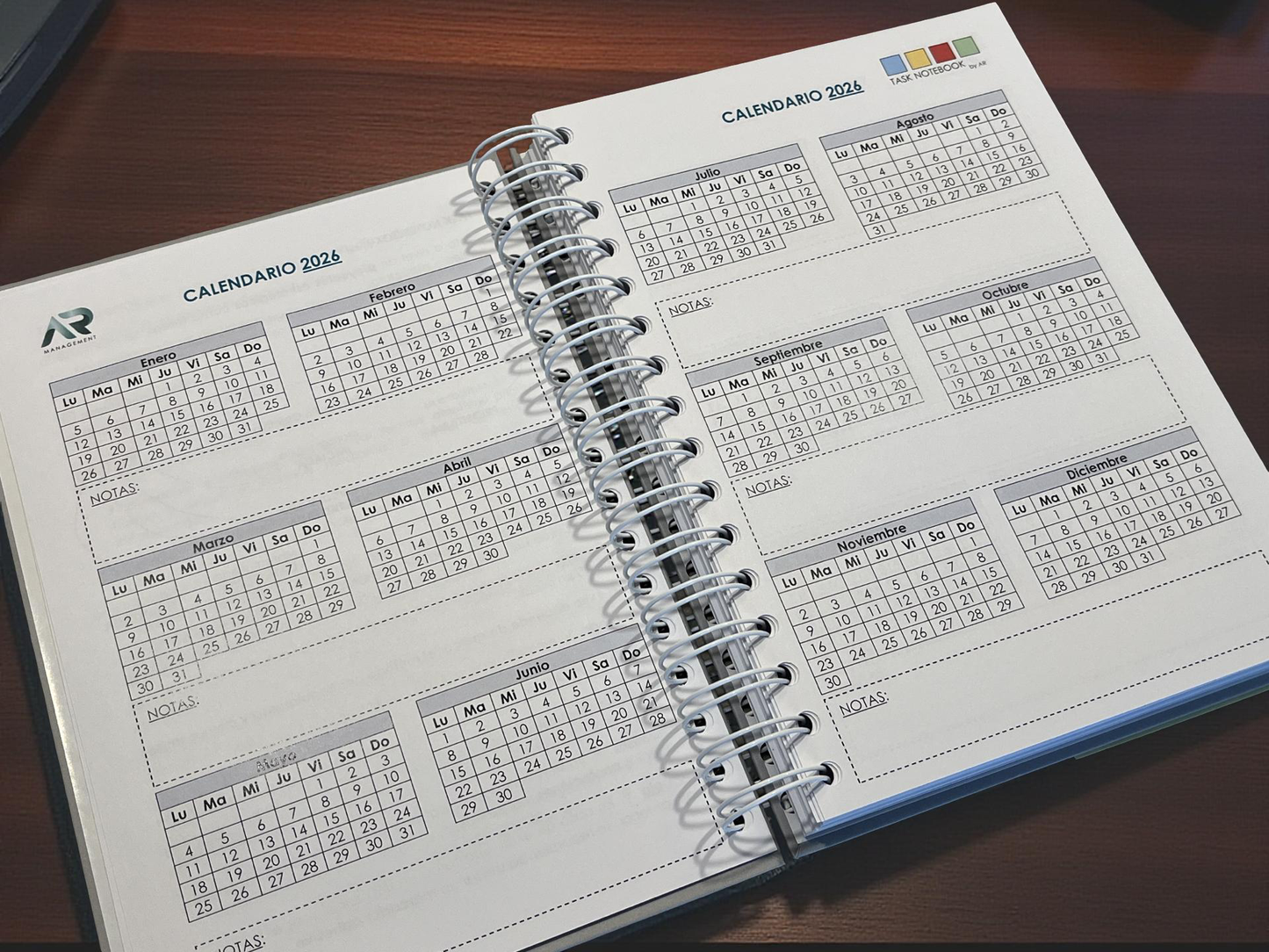 Task Notebook by AR - Gris Ceniza